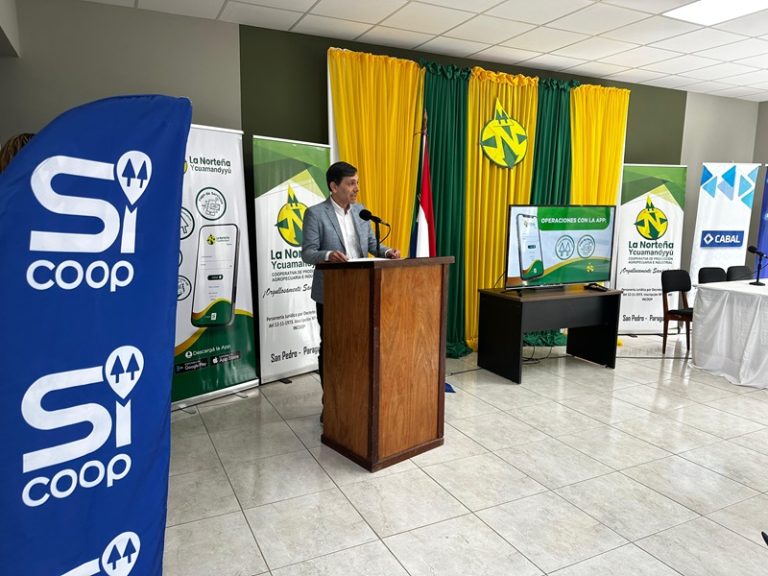 Cooperativa La Norteña Ycuamandyyú lanzó su aplicación de banca digital