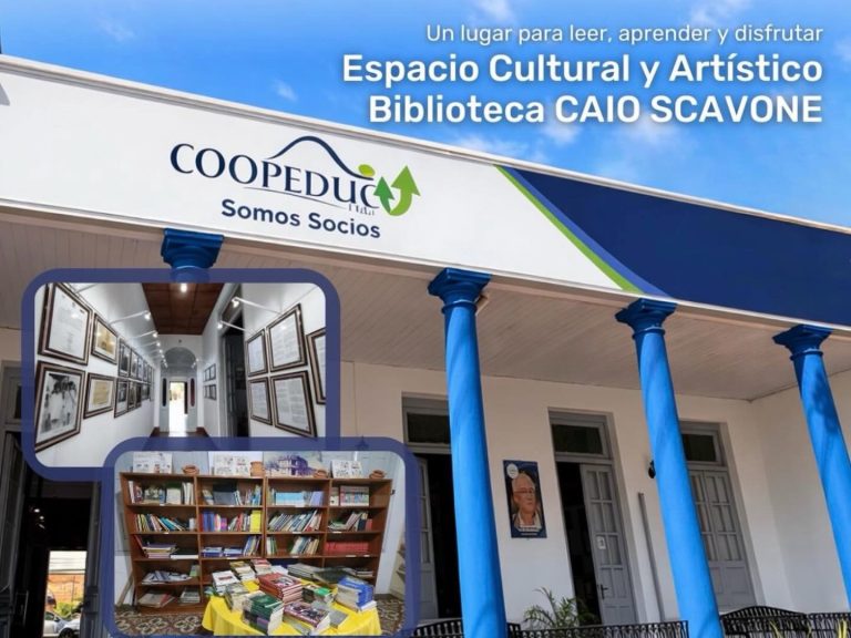 Coopeduc Ltda. promueve la lectura y la cultura con su Espacio Cultural y Artístico Biblioteca Caio Scavone